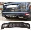 Ford Focus 2 HB Difüzör Difizör Siyah + Kare Egzoz Görünüm C Tip 2004 - 2010