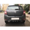 Dacia Sandero Difüzör Difizör Gri + Kare Egzoz Görünüm C Tip