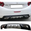 Peugeot 208 Difüzör Difizör Gri + Kare Egzoz Görünüm C Tip 2004 - 2009
