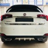 Fiat Egea HB Difüzör Difizör Gri + Kare Egzoz Görünüm C Tip