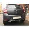 Dacia Sandero Difüzör Difizör Siyah + Kare Egzoz Görünüm C Tip