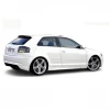 Audi A3 8P Yan Marşpiyel Seti Mat Siyah Plastik 2 Adet 2006 2007 2008 2009 2010 2011 2012