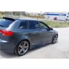 Audi A3 8P Yan Marşpiyel Seti Mat Siyah Plastik 2 Adet 2006 2007 2008 2009 2010 2011 2012