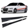Audi A4 B8 Rs4 Yan Marşpiyel Seti Mat Siyah Plastik 2 Adet 2008 2009 2010 2011 2012 2013 2014 2015
