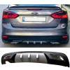 Ford Focus 3 Difüzör Difizör Gri + Kare Egzoz Görünüm C Tip 2012 - 2017