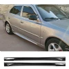 Hyundai Accent Admire Yan Marşpiyel Seti Mat Siyah Plastik 2 Adet 2000 2001 2002 2003 2004 2005 2006