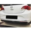 Opel Astra J HB Rieger Difüzör Difizör Plastik Parlak Siyah 2012 2013 2014 2015 Arka-difizör-bodykit-ek
