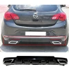 Opel Astra J HB Sport Difüzör Difizör Plastik Parlak Siyah 2012 2013 2014 2015 Arka-difizör-bodykit-ek
