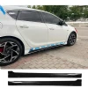 Opel Astra J Sedan Kanallı Yan Marşpiyel Seti Mat Siyah Plastik 2 Adet 2009-2015