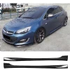 Opel Astra J Sedan Opc Yan Marşpiyel Seti Mat Siyah Plastik 2 Adet 2009-2015