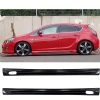 Opel Astra J Sedan Rieger Yan Marşpiyel Seti Mat Siyah Plastik 2 Adet 2009-2015