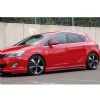 Opel Astra J HB Rieger Yan Marşpiyel Seti Mat Siyah Plastik 2 Adet 2009-2015