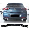 Opel Astra K Sport Difüzör Difizör Plastik Parlak Siyah Egzoz Görünüm 2015-2021 Arka-difizör-bodykit-ek
