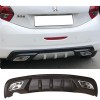 Peugeot 208 Difüzör Difizör Siyah + Kare Egzoz Görünüm C Tip 2004 - 2009