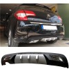 Citroen C4 Difüzör Difizör Gri + Kare Egzoz Görünüm C Tip 2011 - 2016