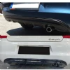 Citroen C Elysee Difüzör Difizör Plastik Parlak Siyah 2012 2013 2014 2015 2016 Arka-difizör-bodykit-ek