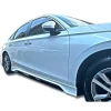 Honda Civic FE Yan Marşpiyel Seti Mat Siyah Plastik 2 Adet 2022 2023 2024 2025