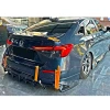 Honda Civic FE Arka Ek Plastik Siyah Difüzör 2022 2023 2024 2025 Arka-bodykit-ek-karlık