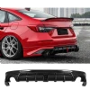 Honda Civic FE Arka Ek Plastik Siyah Difüzör 2022 2023 2024 2025 Arka-bodykit-ek-karlık