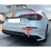 Honda Civic FE Arka Ek Plastik Siyah Difüzör 2022 2023 2024 2025 Arka-bodykit-ek-karlık