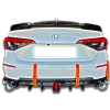 Honda Civic FE Arka Ek Plastik Siyah Difüzör 2022 2023 2024 2025 Arka-bodykit-ek-karlık