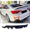 Honda Civic FE Difüzör Difizör Plastik Parlak Siyah 2022 2023 2024 2025 Arka-bodykit-ek-karlık