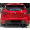 Renault Clio 4 Düz Difüzör Difizör Plastik Parlak Siyah 2012-2020 Arka-bodykit-ek-karlık