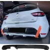 Renault Clio 4 Düz Difüzör Difizör Plastik Parlak Siyah 2012-2020 Arka-bodykit-ek-karlık