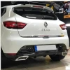 Renault Clio 4 Difüzör Parlak Siyah Egzoz Görünüm 2012 2013 2014 2015 2016 Arka-difizör-bodykit-ek