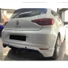 Renault Clio 5 Arka Ek Difüzör Difizör Plastik Parlak Siyah 2019 2020 2021 2022 Arka-difizör-bodykit-ek