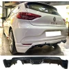Renault Clio 5 Arka Ek Difüzör Difizör Plastik Parlak Siyah 2019 2020 2021 2022 Arka-difizör-bodykit-ek