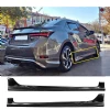 Toyota Corolla Custom Yan Marşpiyel Seti Mat Siyah Plastik 2 Adet 2013 2014 2015 2016 2017 2018