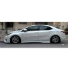 Toyota Corolla Custom Yan Marşpiyel Seti Mat Siyah Plastik 2 Adet 2013 2014 2015 2016 2017 2018