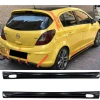Opel Corsa D Rieger Yan Marşpiyel Seti Mat Siyah Plastik 2 Adet 2006 - 2014