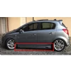 Opel Corsa D Rieger Yan Marşpiyel Seti Mat Siyah Plastik 2 Adet 2006 - 2014