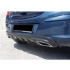Opel Corsa D Sport Difüzör Difizör Plastik Parlak Siyah Egzoz Görünüm 2006-2014 Arka-difizör-bodykit-ek