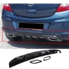Opel Corsa D Sport Difüzör Difizör Plastik Parlak Siyah Egzoz Görünüm 2006-2014 Arka-difizör-bodykit-ek