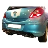 Opel Corsa D Sport Difüzör Difizör Plastik Parlak Siyah Egzoz Görünüm 2006-2014 Arka-difizör-bodykit-ek