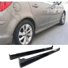 Opel Corsa D OPC Yan Marşpiyel Seti Mat Siyah Plastik 2 Adet 2006 - 2014