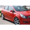 Opel Corsa D OPC Yan Marşpiyel Seti Mat Siyah Plastik 2 Adet 2006 - 2014