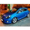 Opel Corsa D Tek Kapı Yan Marşpiyel Seti Mat Siyah Plastik 2 Adet 2006 - 2014