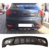 Kia Ceed Difüzör Difizör Siyah + Kare Egzoz Görünüm C Tip 2008 - 2012