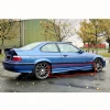 Bmw E36 3 Serisi M Technic Yan Marşpiyel Seti Mat Siyah Plastik 2 Adet 1990-2000