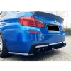 Bmw F10 Vorstainer Difüzör + Difüzör Kulakları Parlak Siyah 2010 - 2017 Arka-difizör-bodykit-ek