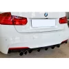 Bmw F30 3 Serisi M Technic Difüzör Difizör Plastik Parlak Siyah Sol Çift Arka-bodykit-ek-karlık