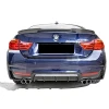 Bmw F32 Difüzör Difizör Plastik Parlak Siyah Sağ Sol Çift Çıkışlı 2013-2020 4 Serisi Arka-difizör-bodykit-ek
