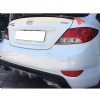 Hyundai Accent Blue Difüzör Difizör Siyah + Kare Egzoz Görünüm C Tip 2010 - 2018
