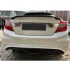 Honda Civic FB7 Custom Arka Ek Plastik Siyah Difüzör Çıkışsız 2012-2016 Arka-difizör-bodykit-ek