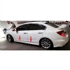 Honda Civic FB7 Modulo Yan Marşpiyel Seti Mat Siyah Plastik 2 Adet 2012 2013 2014 2015 2016