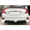 Honda Civic Fc5 Mugen Arka Ek Plastik Siyah Difüzör 2016 2017 2018 2019 Arka-difizör-bodykit-ek